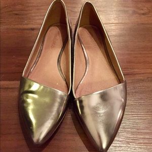 Madewell silver flats 7